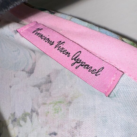 Vivacious Vixen Apparel - Tiffany Dress in Pastel Cactus (Size 3X) - Picture 5 of 6